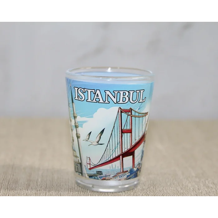 BUĞZ İstanbul Temalı Cam Shot Bardak