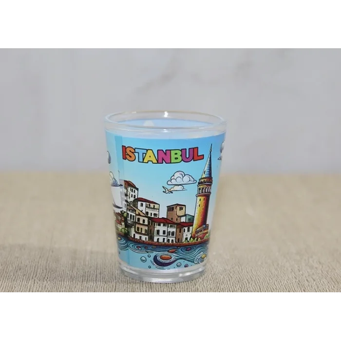 BUĞZ İstanbul Temalı Cam Shot Bardak Alk4358