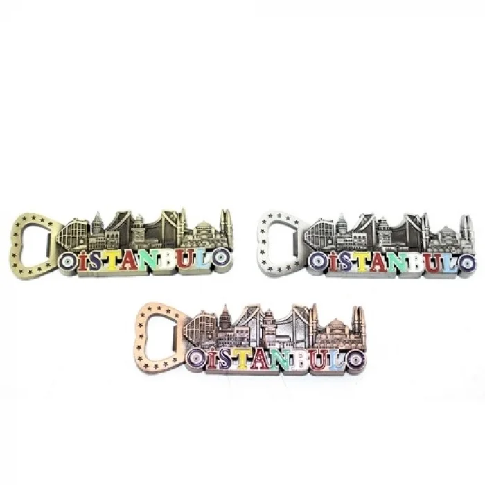  İstanbul Temalı Metal Magnet ve Açacak Model 3