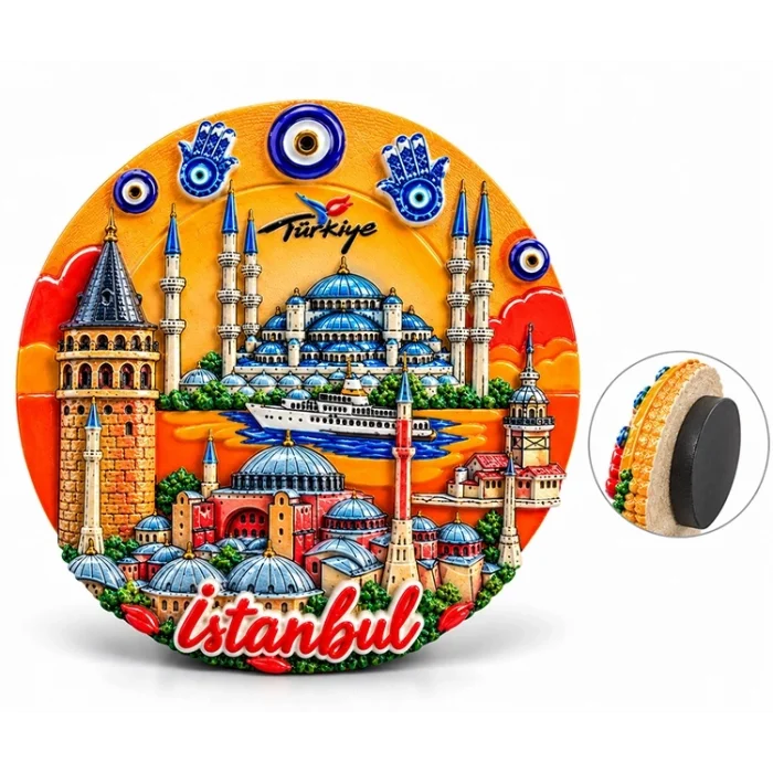 BUĞZ İstanbul Temalı Polyester Magnet Alk5861