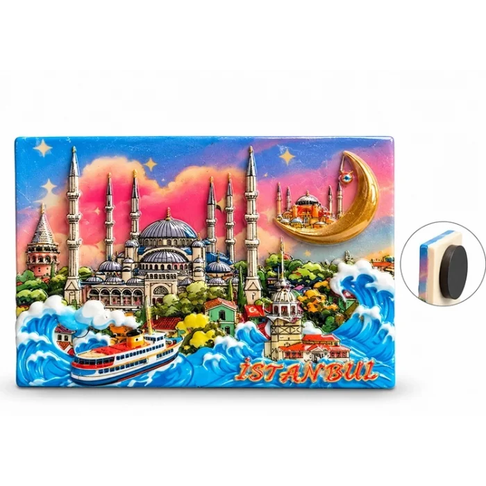 BUĞZ İstanbul Temalı Polyester Magnet Alk5877