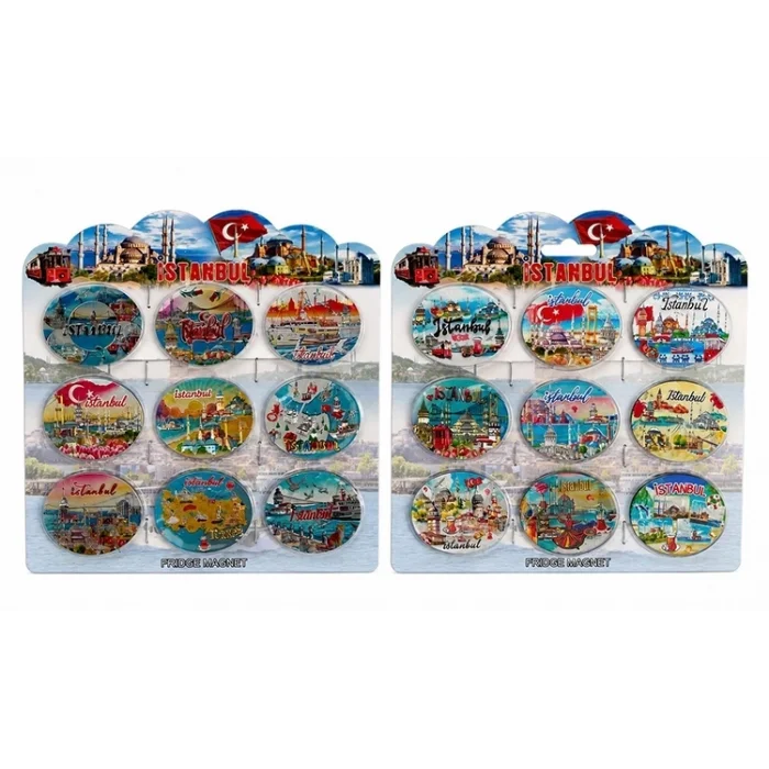 BUĞZ İstanbul Temalı Silikon Buzdolapı Süsü Magnet 9lu Set Alk5807