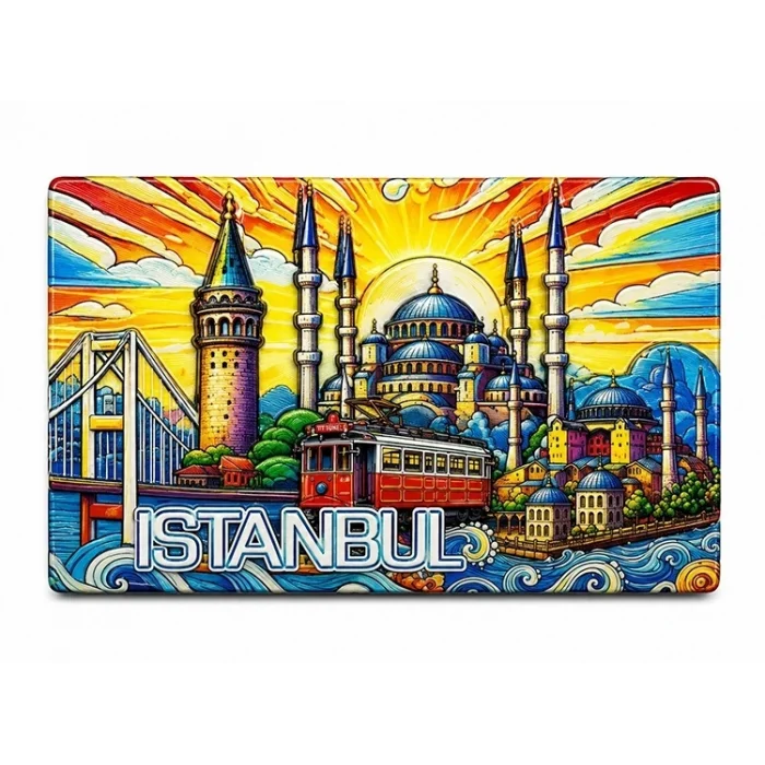 BUĞZ İstanbul Temalı Silikon Buzdolapı Süsü Magnet Alk5377