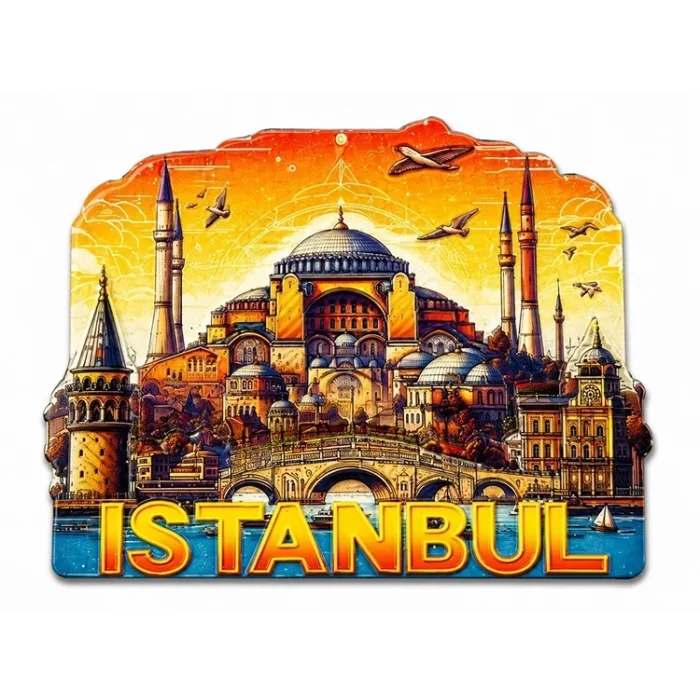 BUĞZ İstanbul Temalı Silikon Buzdolapı Süsü Magnet Alk5378