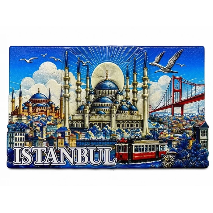 BUĞZ İstanbul Temalı Silikon Buzdolapı Süsü Magnet Alk5379