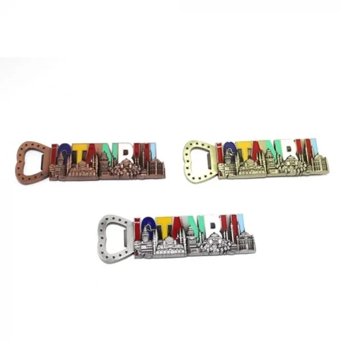  İstanbul Yazısı Metal Magnet Ve Açacak