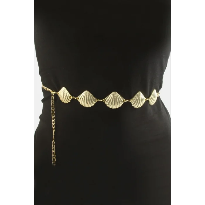 BUĞZ İstiridye Metal Zincir Kemer