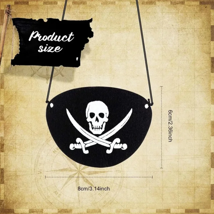 BUĞZ İthal Vinleks Deri Korsan Göz Bandı - Lastikli & Yumuşak