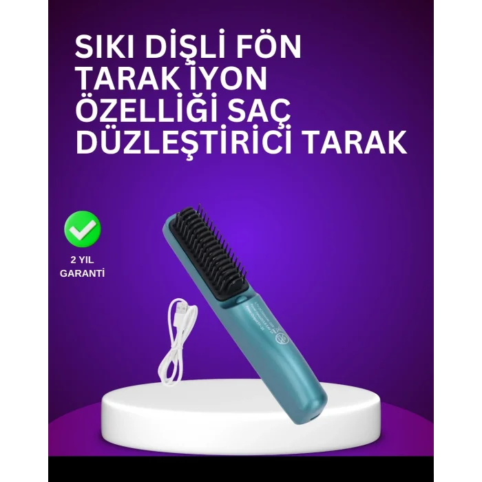 BUĞZ İyon Teknolojili Düzleştirici Tarak – 20 Saniyede Isınır