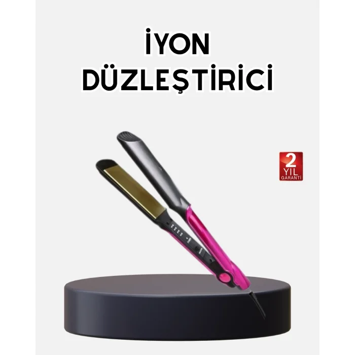 BUĞZ İyonik Saç Düzleştirici – 220°C Isıya Kadar Çıkan, LED Göstergeli ve Eşit Isı Dağılımlı Plaka