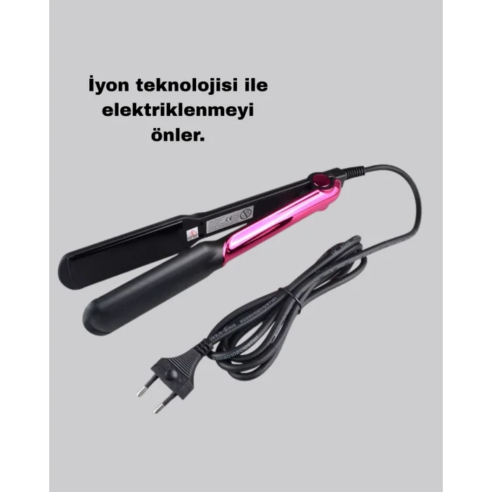 BUĞZ İyonik Saç Düzleştirici – 220°C Isıya Kadar Çıkan, LED Göstergeli ve Eşit Isı Dağılımlı Plaka