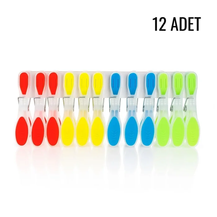 BUĞZ İz Bırakmayan Silikon Mandal 12 Li Bx40