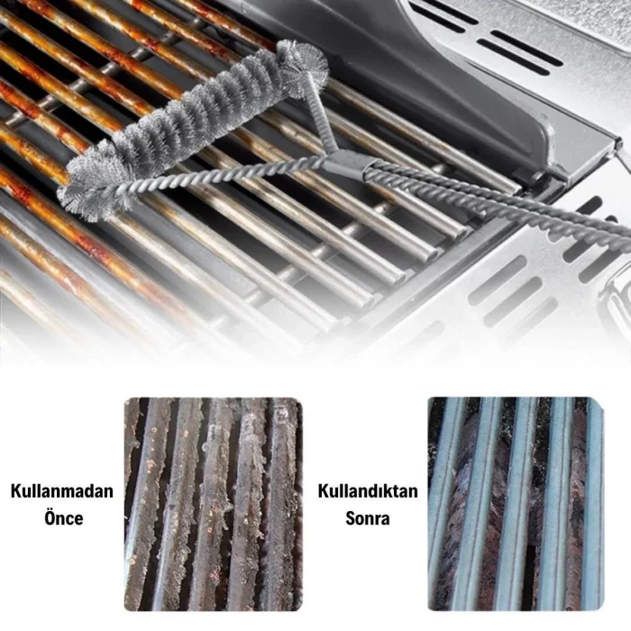  Izgara Tel Temizlik Fırçası
