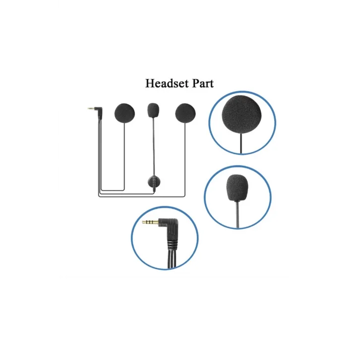 BUĞZ Jack Girişli 3.5mm İntercom Kulaklığı Bt31,bt22,bt35 Uyumlu Motorsiklet Kask Yedek Mikrofon