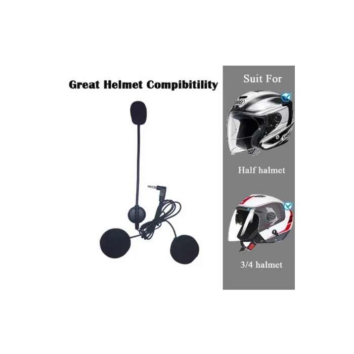BUĞZ Jack Girişli 3.5mm İntercom Kulaklığı Bt31,bt22,bt35 Uyumlu Motorsiklet Kask Yedek Mikrofon