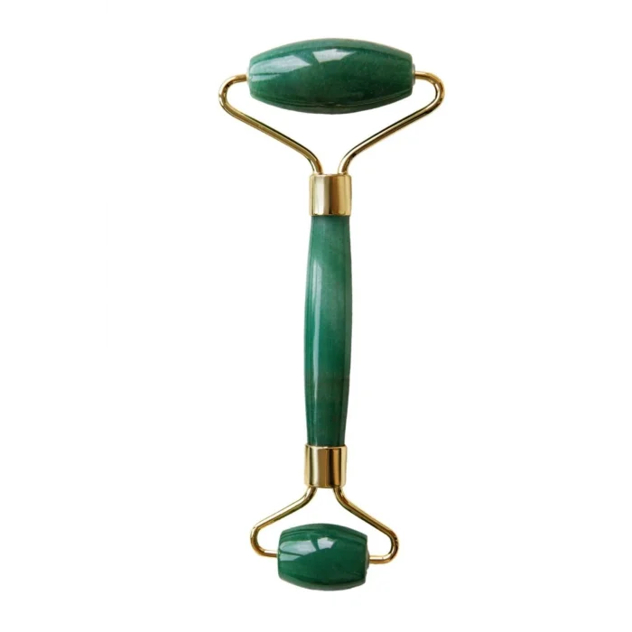 BUĞZ Jade roller yüz masaj aleti çift taraflı yeşim taşı yeşil 2 adet - Hayır Yaşlanma Karşıtı