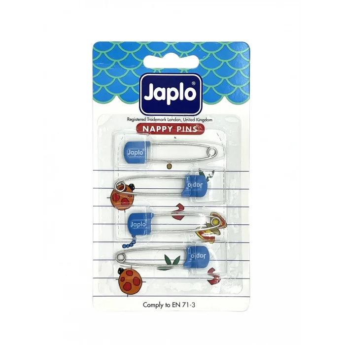 BUĞZ Japlo Emniyetli Çengelli Bebek İğnesi 4lü - Mavi