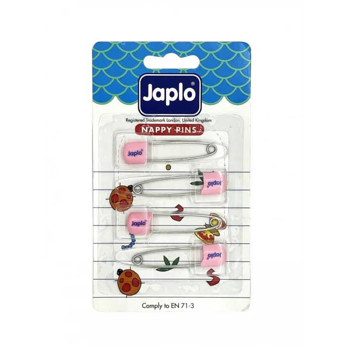 BUĞZ Japlo Emniyetli Çengelli Bebek İğnesi 4lü - Pembe