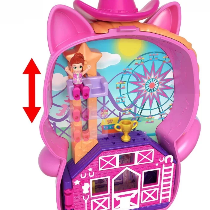  JCR39 Polly Pocket Midilliyle Rodeo Heyecanı Mikro Oyun Seti
