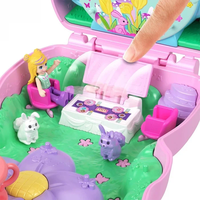  JCR40 Polly Pocket Tavşancığın Çay Partisi Mikro Oyun Seti