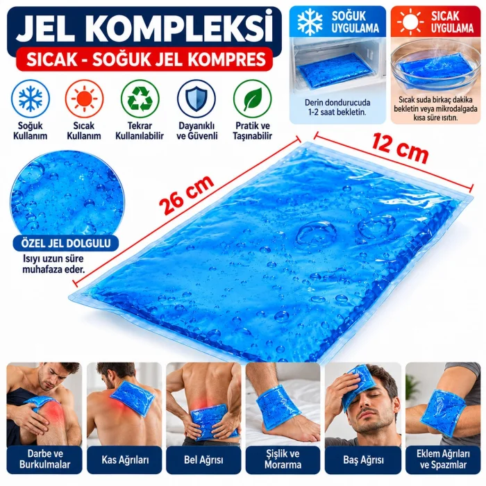 BUĞZ Jel Kompres - Sıcak ve Soğuk Kullanım - Buz Termojel