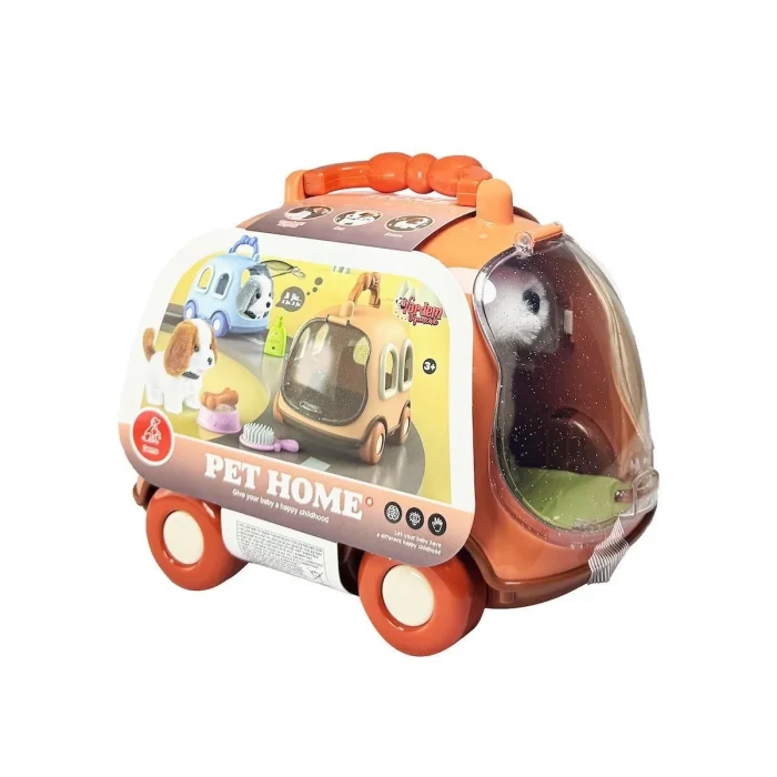 BUĞZ JND-6802 Taşıma Araba Çantalı Hareketli Pilli Köpek Set - Stokta Olan Renk Gönderilir