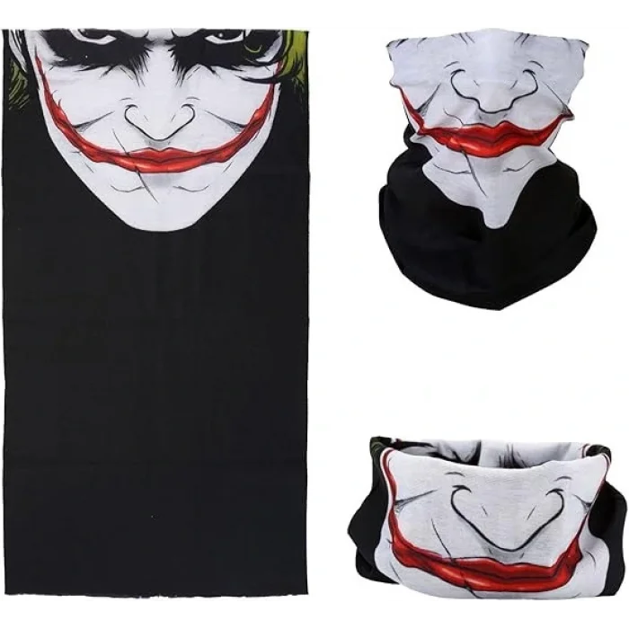 BUĞZ Joker Desenli Çok Amaçlı Buff – Yüz, Boyun Ve Bandana Maskesi 5 No - Lisinya