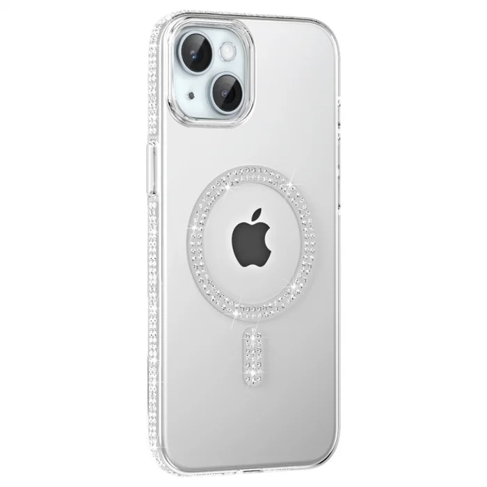 BUĞZ Joko  İphone 14 Move Taşlı Magsafe Kapak - Natural Grey