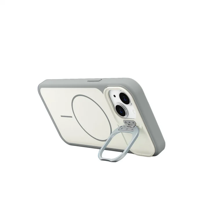 BUĞZ Joko  İphone 14 Pale Magsafe Standlı Kapak - Beyaz