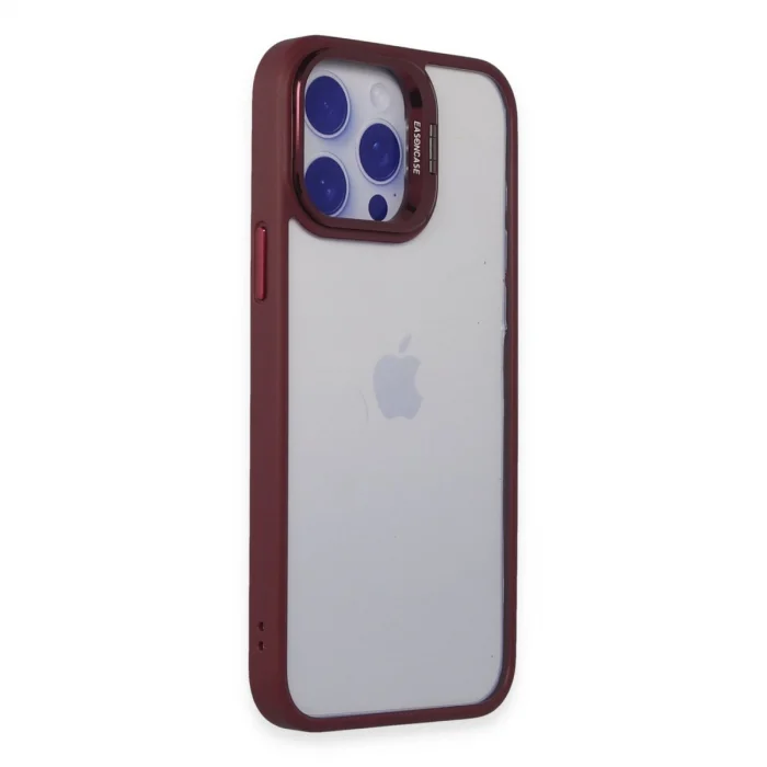BUĞZ Joko İphone 14 Pro Kılıf Roblox Lens Standlı Kapak - Bordo