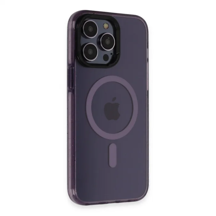 BUĞZ Joko  İphone 14 Pro Kılıf Tigra Magsafe Kapak - Derin Mor