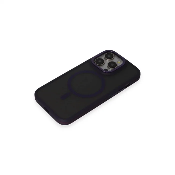 BUĞZ Joko İphone 14 Pro Max Kılıf Rocky Magsafe Kapak - Derin Mor
