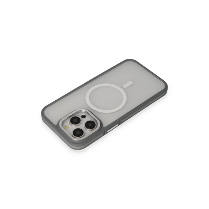 BUĞZ Joko İphone 14 Pro Max Kılıf Rocky Magsafe Kapak - Gümüş