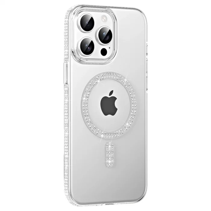 BUĞZ Joko  İphone 14 Pro Max Move Taşlı Magsafe Kapak - Natural Grey