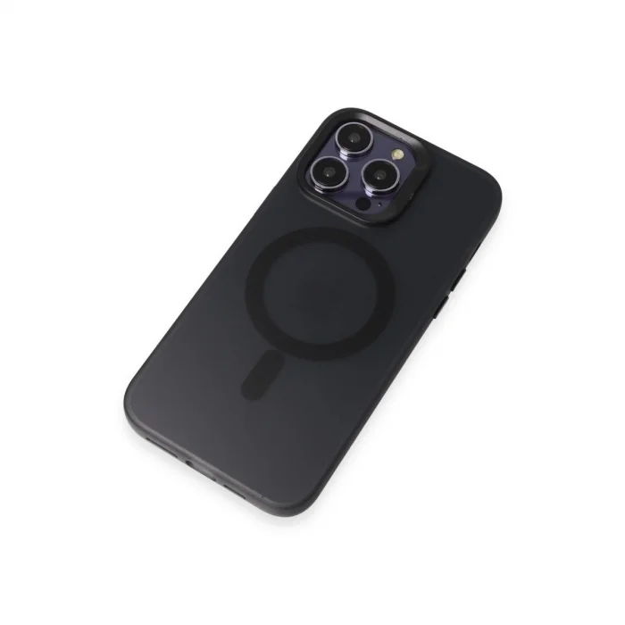 BUĞZ Joko İphone 15 Pro Kılıf Mateks Magsafe Kapak - Siyah
