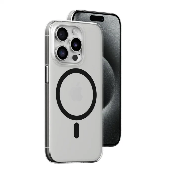 BUĞZ Joko İphone 15 Pro Max Kılıf Bubble Magsafe Kapak - Siyah