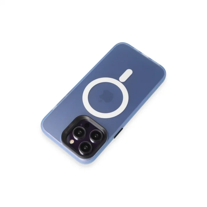 BUĞZ Joko İphone 15 Pro Max Kılıf Mateks Magsafe Kapak - Sierra Blue