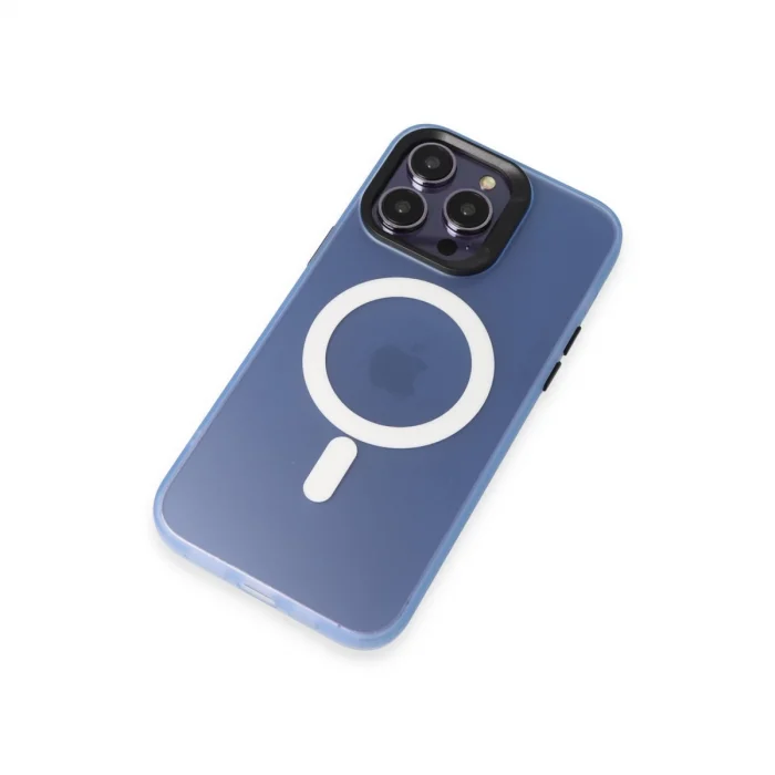 BUĞZ Joko İphone 15 Pro Max Kılıf Mateks Magsafe Kapak - Sierra Blue