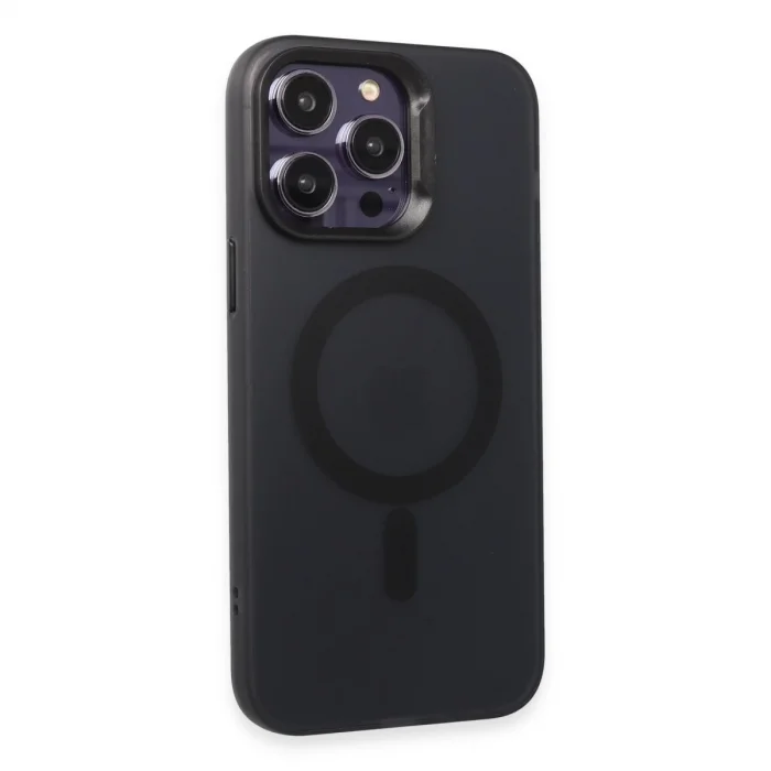 BUĞZ Joko İphone 15 Pro Max Kılıf Mateks Magsafe Kapak - Siyah