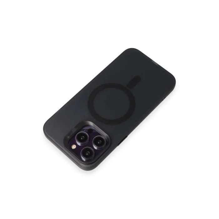 BUĞZ Joko İphone 15 Pro Max Kılıf Mateks Magsafe Kapak - Siyah