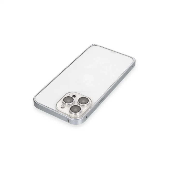 BUĞZ Joko İphone 15 Pro Metal Bumper Mat Kapak - Gri