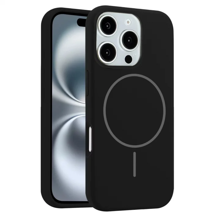 BUĞZ Joko  İphone 16 Pro Kılıf Jully Magsafe Kapak - Siyah