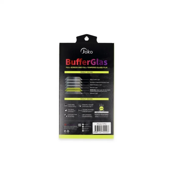 BUĞZ Joko  İphone 16 Pro Max Buffer Cam Ekran Koruyucu - Siyah