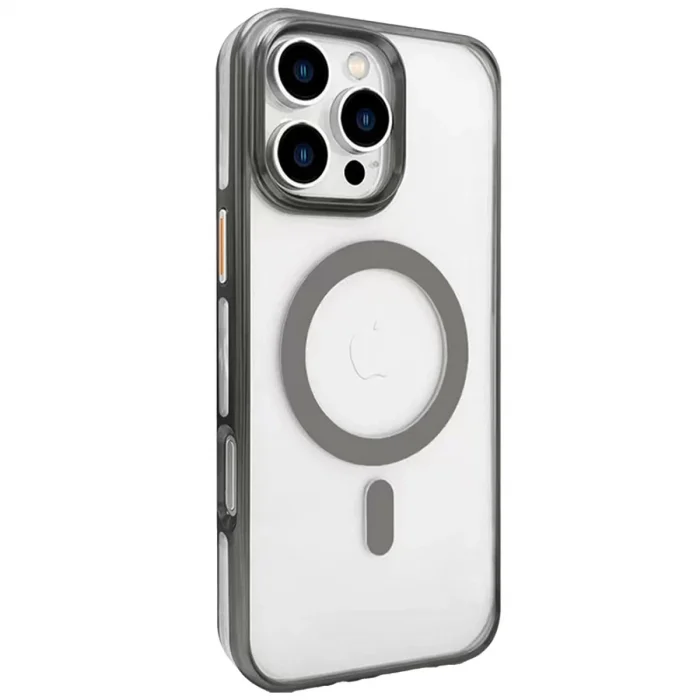 BUĞZ Joko İphone 16 Pro Max Gleam Pc Sert Magsafe Kılıf - Titan Gri