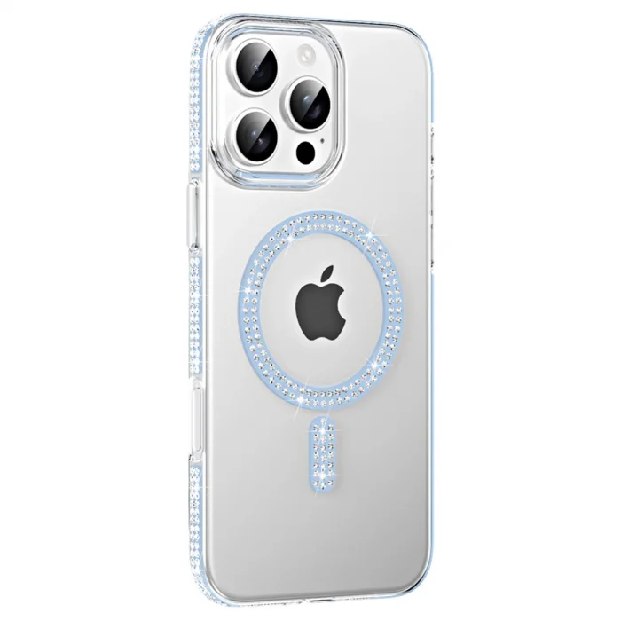 BUĞZ Joko  İphone 16 Pro Max Move Taşlı Magsafe Kapak - Mavi