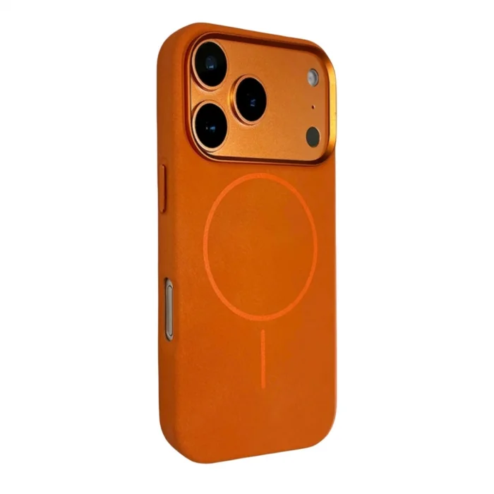 BUĞZ Joko  İphone 17 Pro Max Luno Deri Magsafe Kapak - Turuncu