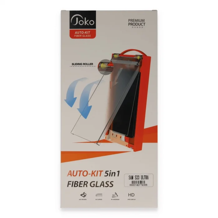 BUĞZ Joko Samsung Galaxy S23 Ultra Autokit 5in1 Fiber Hayalet Cam Ekran Koruyucu