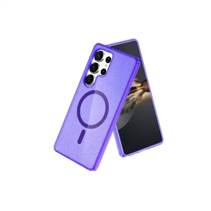 BUĞZ Joko Samsung Galaxy S23 Ultra Kılıf  Magsafe Kapak - Mor