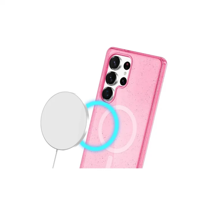 BUĞZ Joko Samsung Galaxy S23 Ultra Kılıf  Magsafe Kapak - Pembe