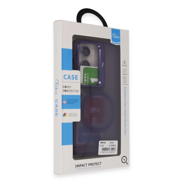 BUĞZ Joko Samsung Galaxy S24 Flet Lens Magsafe Kapak - Derin Mor